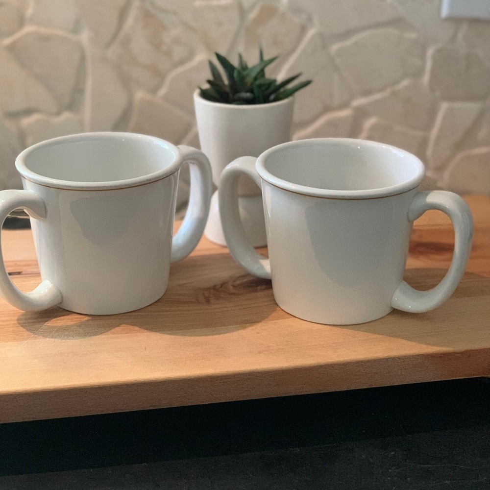 STEELITE | Set of 2 | Diner Style 2 Handled Mug
